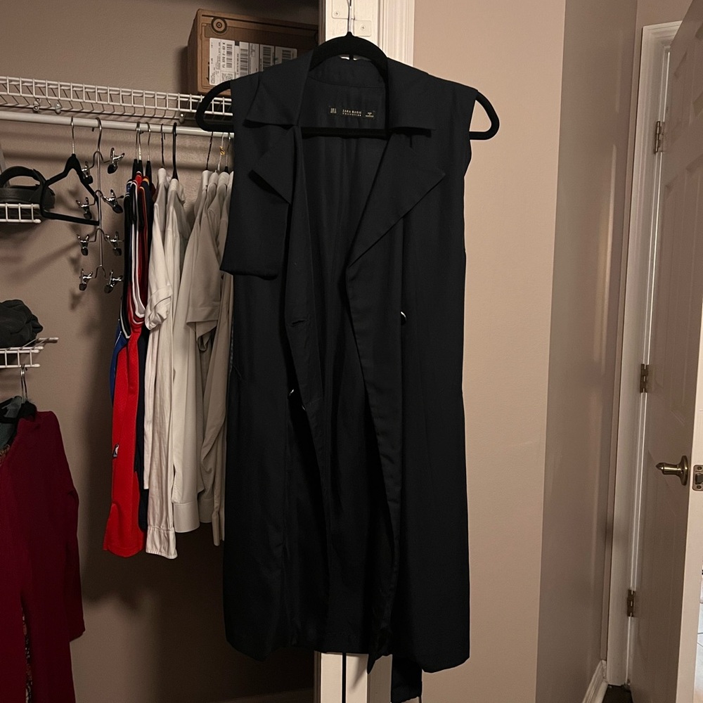 ZARA navy vest/dress